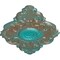 Ekena Millwork Piedmont Ceiling Medallion, Hand-Painted Copper Green Patina, 37"W x 26"H x 1 3/8"P CM37X26PECGS - alternate 3